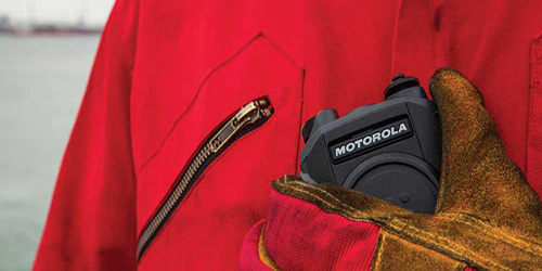 Mototola Radio in use