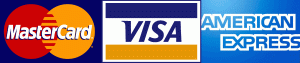 accepted forms of payment Visa Mastercard American Express